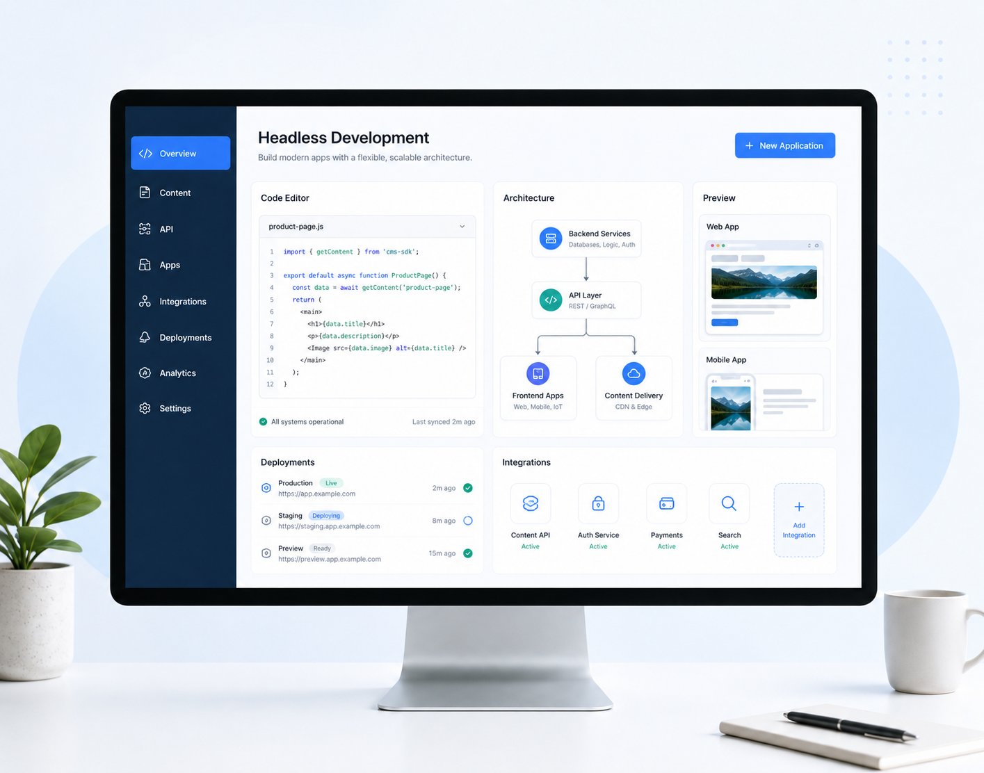 Headless web development